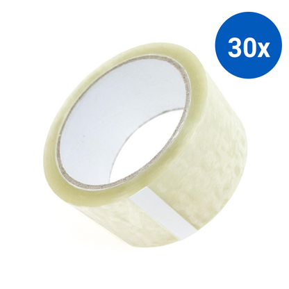 Universal Acrylic Packaging Tape 48 mm x 100 m 50 Microns 6/Pack - Clear x30