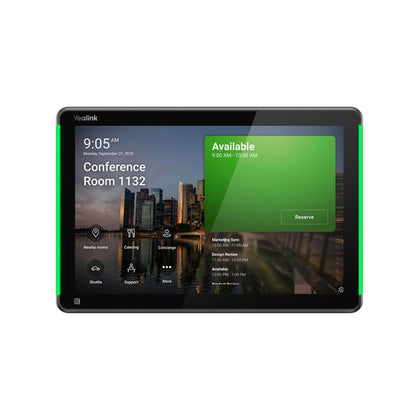 Yealink RoomPanel Plus E2 10.1‑Inch Android 13 with Anti‑Fingerprint Multifunctional Meeting Room Scheduling Panel
