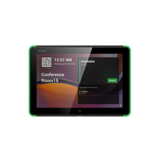 Yealink RoomPanel 8‑Inch Android Scheduling Panel with Flush Mount Kit