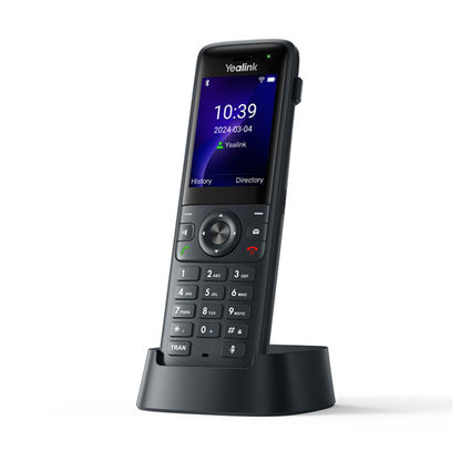 Yealink AX83H Handheld  Wi‑Fi IP Phone with Bluetooth, HD Audio, Smart Noise Cancellation, QuickCharge & Belt Clip