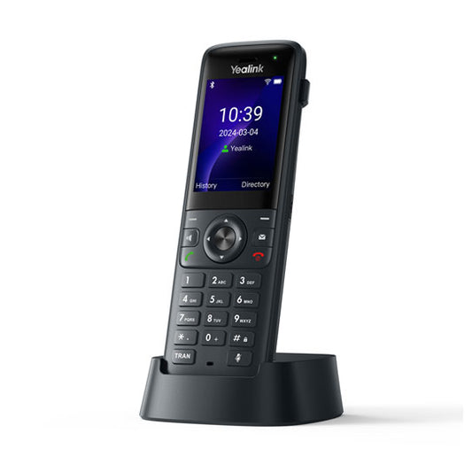 Yealink AX83H Handheld  Wi‑Fi IP Phone with Bluetooth, HD Audio, Smart Noise Cancellation, QuickCharge & Belt Clip
