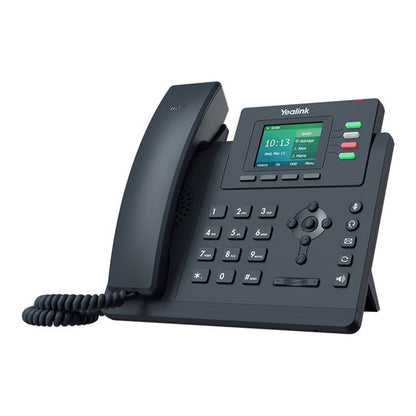 Yealink T33G Entry‑Level IP Phone with 4 Lines, Dual Gigabit Ports & Color LCD