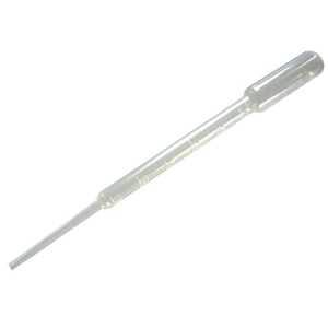 Livingstone Sterile Transfer Pipette 3ml Graduated with 4ml Bulb Draw Individually Wrapped Recyclable Plastic – Clear x10