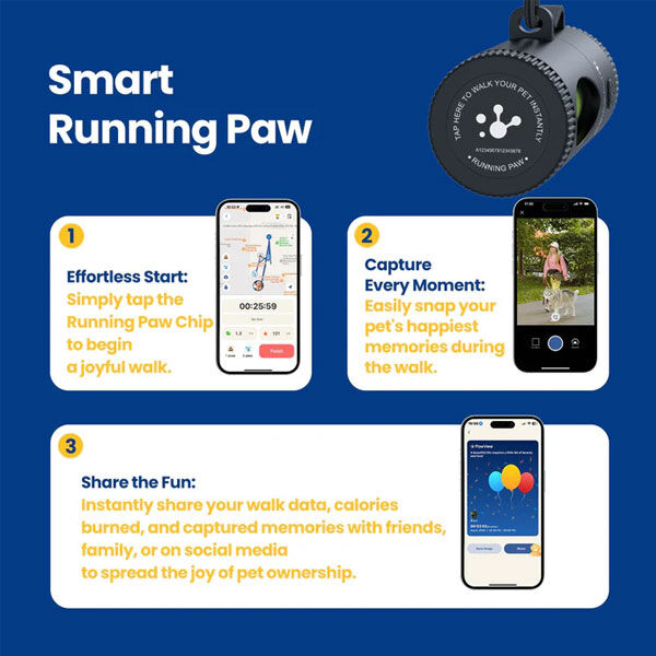 PawView Smart Poop Bag Dispenser - Black