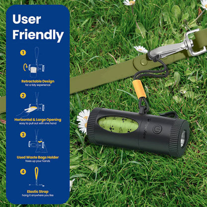 PawView Smart Poop Bag Dispenser - Black