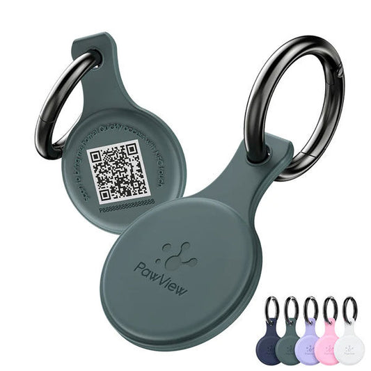 PawView Anti-Loss NFC & QR Code Pet ID Tag - Green