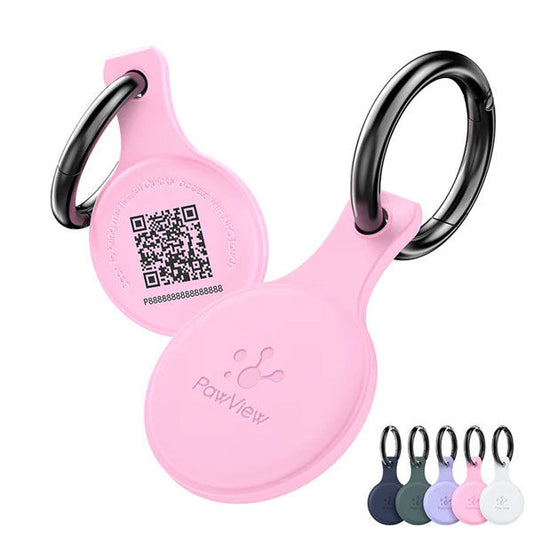 PawView Anti-Loss NFC & QR Code Pet ID Tag - Pink