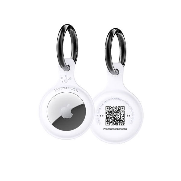 PawView Smart AirTag Holder - White