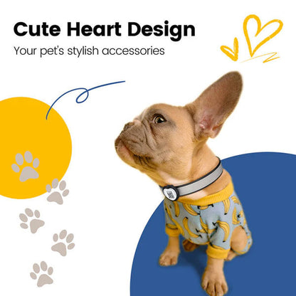 PawView Heart Anti-Loss Smart Pet ID Tag with QR Code - Black