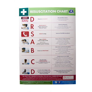 Livingstone Emergency Resuscitation Reference Chart in A2 Format – White x55