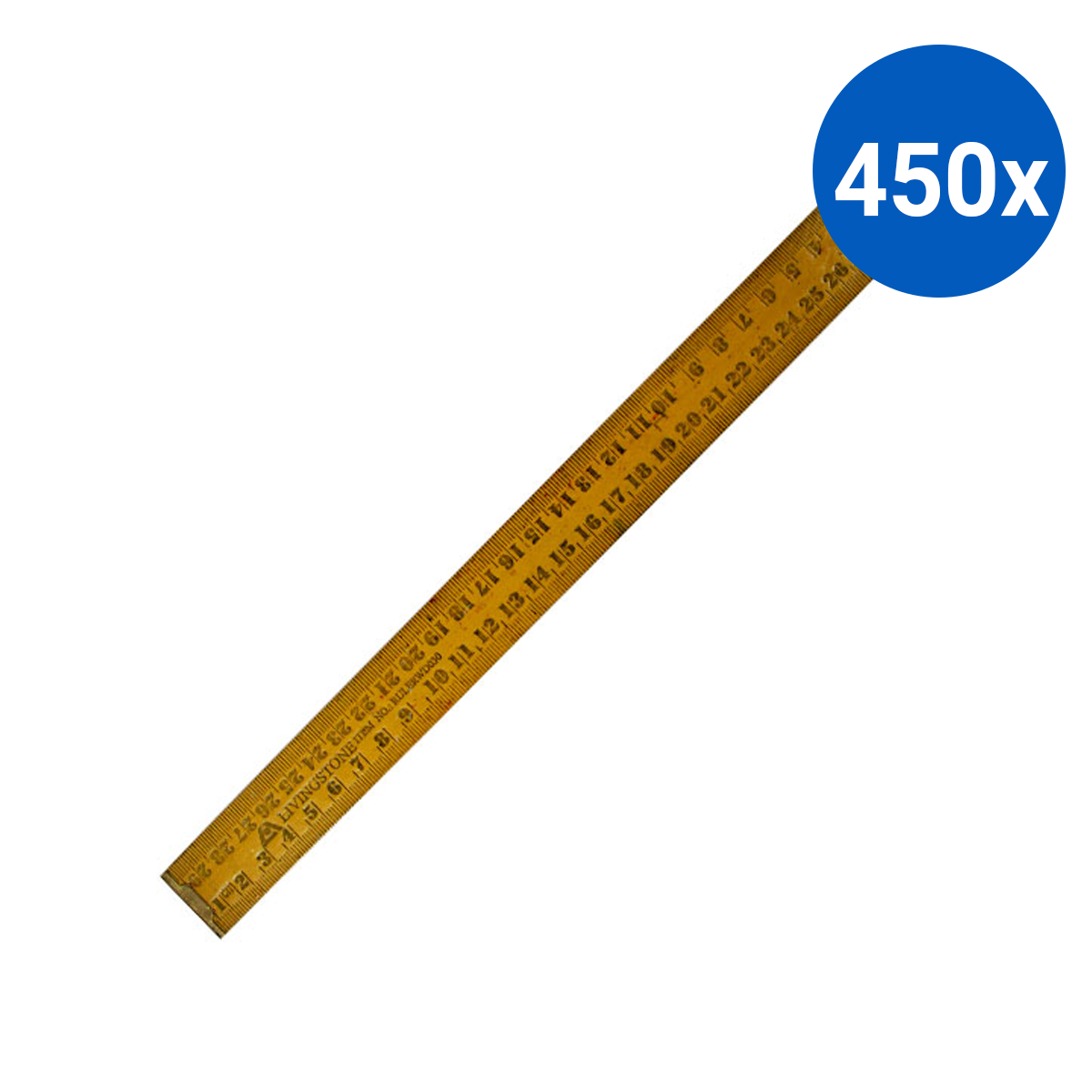 Ruler Biodegradable Wooden 30cm - Brown x450
