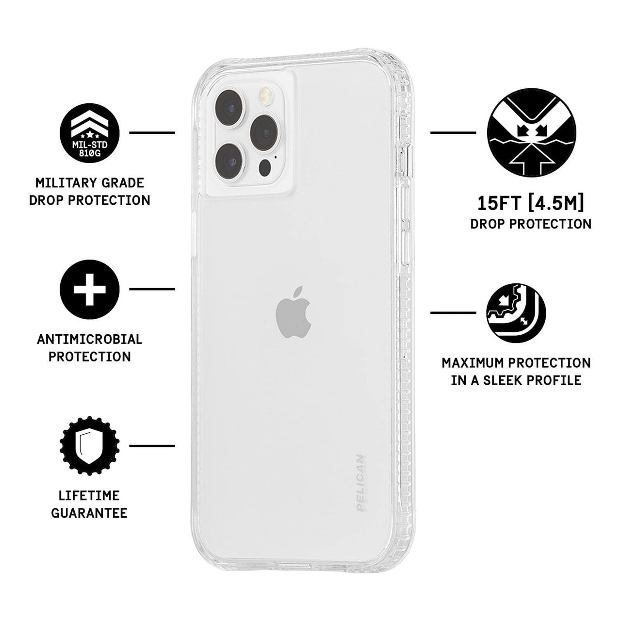 Pelican Ranger Case iPhone 12 Pro Max - Clear
