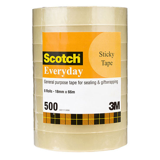 Scotch Tape 502 18mm x 66m - 8 Rolls