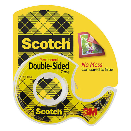 Scotch SCT Double‑Sided Tape DS‑136 12.7mm - 8 Rolls