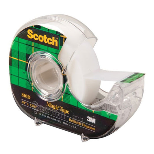 Scotch Tape 810 with Dispenser 19mm x 33m - 6 Box