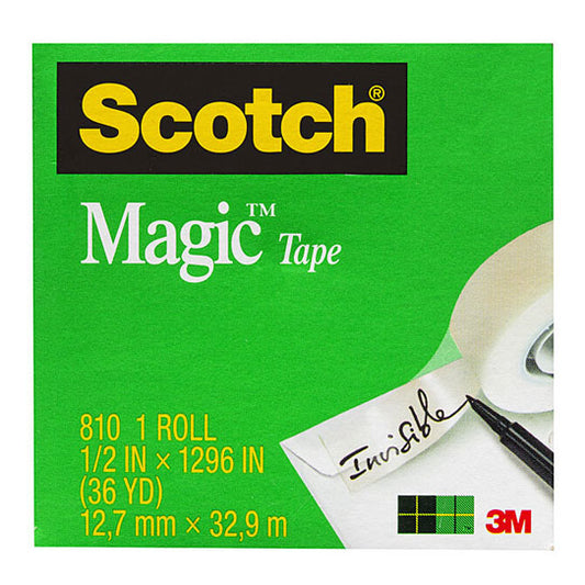 Scotch Magic Tape 810 12mm x 33m - 12 Box