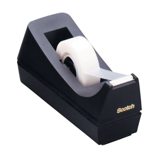 Scotch SCT Tape Dispenser C‑38 Black – 12 Box