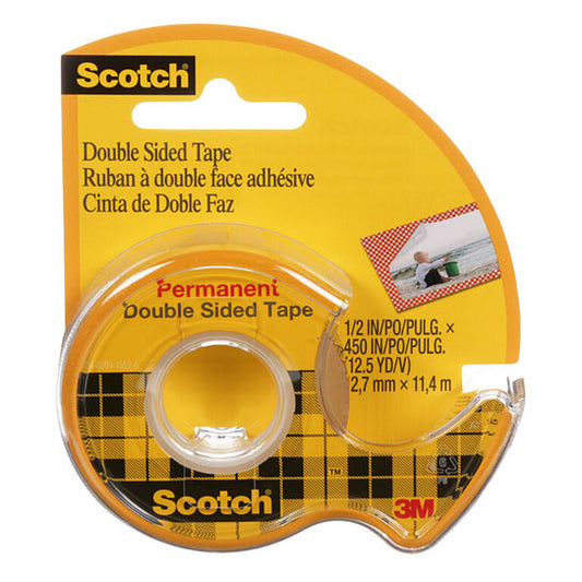 Scotch Double Sided Tape 137DM‑2 12.7mm - 2‑Pack Box of 6