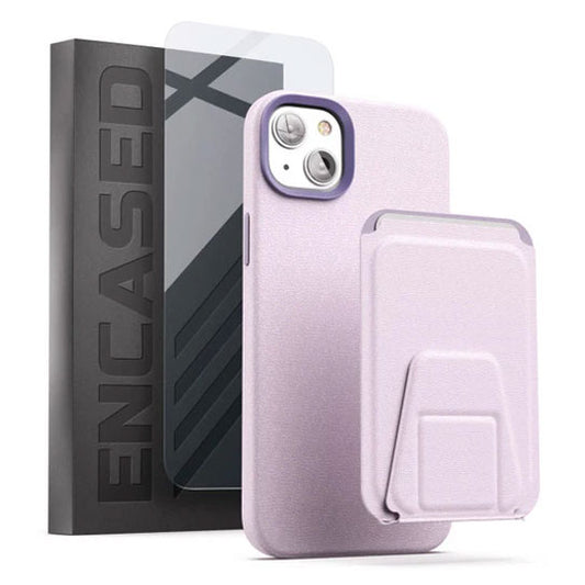 Encased Artura Leather MagSafe Case and Wallet iPhone 14 - Lavender