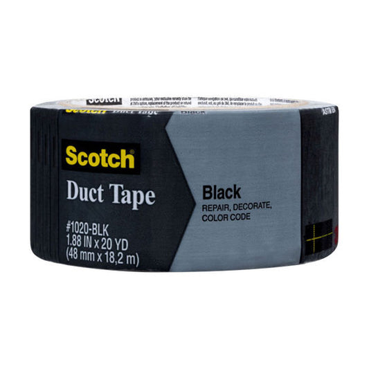 Scotch SCT Duct Tape 3920‑BK Black - 12 Rolls