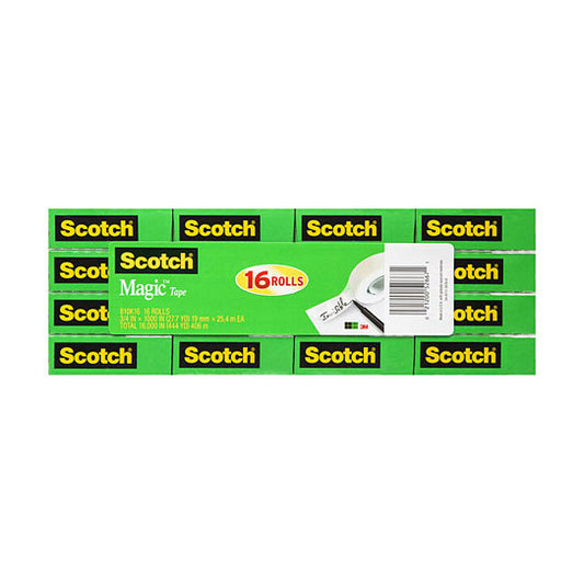 Scotch Magic Tape 810‑16 19mm x 33m - 16 Rolls