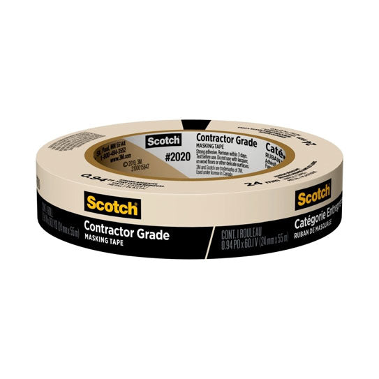 Scotch SCT Masking Tape 2020‑24AP – 24mm x 55m - 36 Box