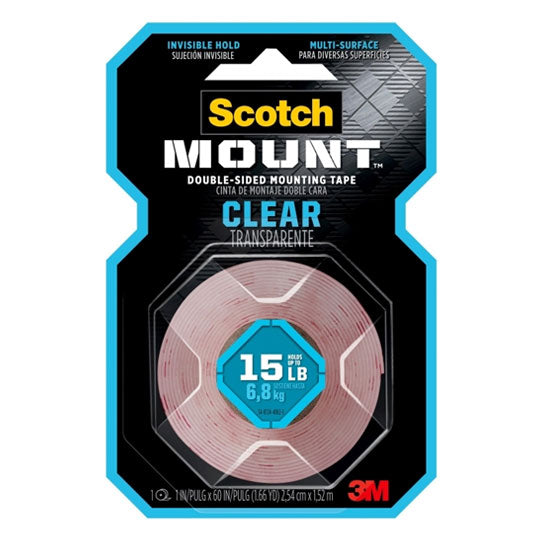 Scotch Mounting Tape 410H 250mm x 1.5m Clear - 6 Rolls