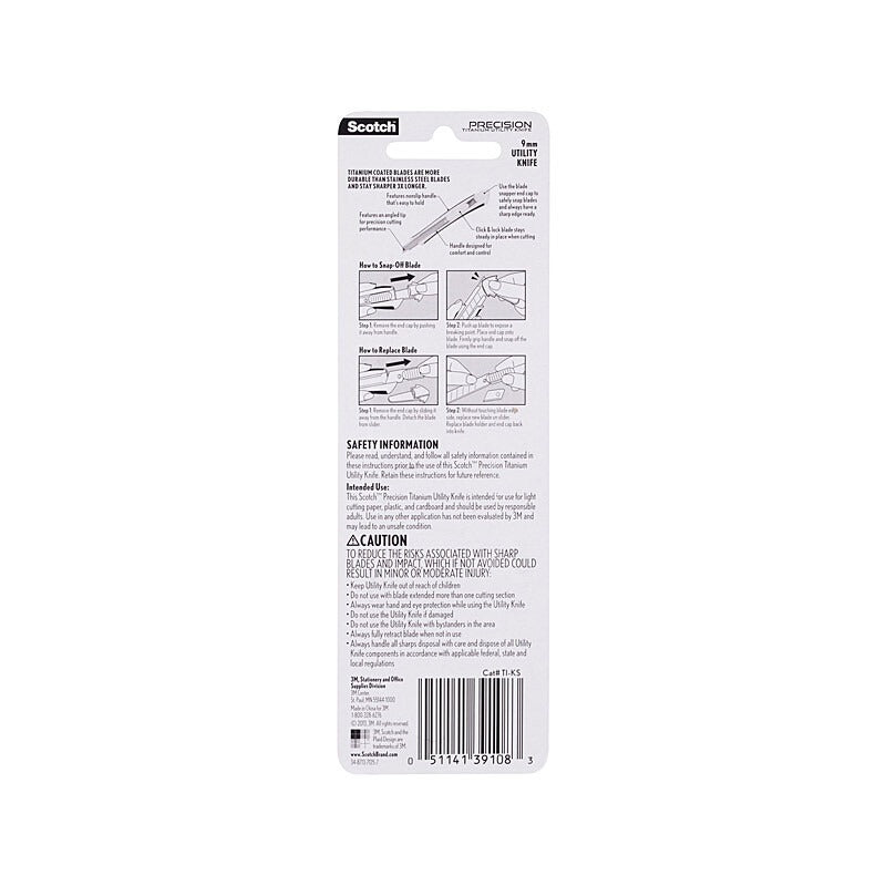 Scotch SCT Utility Knife T1‑KS 9mm – 6 Box