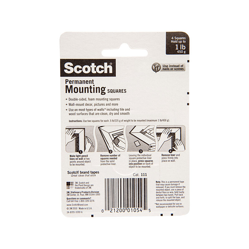 Scotch SCT Mount Square 111P Indoor 250mm - 6 Box