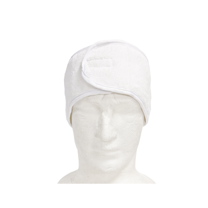 Sofeel Headbands Cotton Terry Towel Easy Fastening 10 x 67cm - White x120