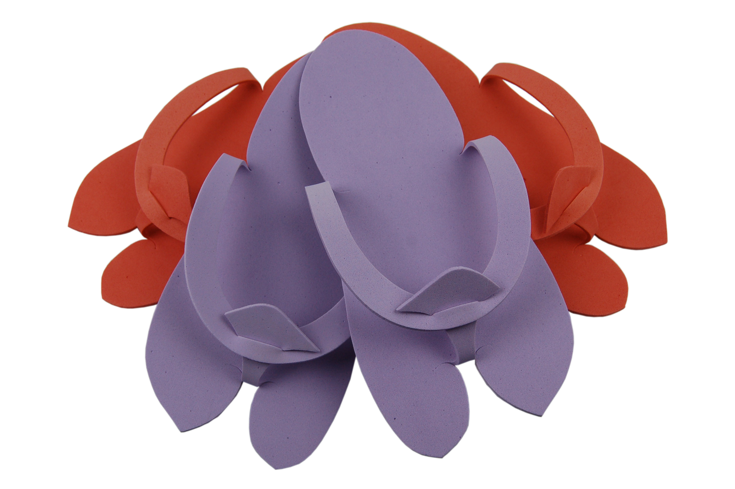 Sofeel Thong Shaped EVA Foam Slippers 1 Pair/Pack - Mixed Colors x350