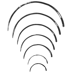 Livingstone Suture Needles Round Body Half Circle 0.5MMx17MM 12/Pack - Silver x50