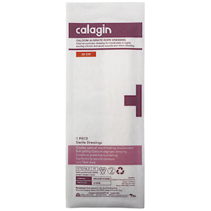 Calagin Calcium Alginate Dressing Non-Adherent 30cm 5 Pieces/Box - White x15
