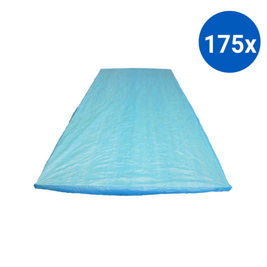 Livingstone Mattress Protector Draw Sheet or Bed Sheet 210(L) x 90(W) x 20(H) cm - Blue x175
