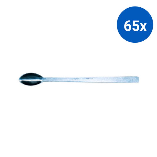 Livingstone Spatula 150mm 15-20mm Spoon and Flat Ends 11.5g Stainless Steel - Silver x65