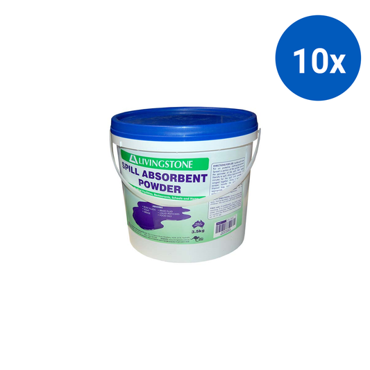 Livingstone Body Fluid and Infectious Waste Absorbent Powder 3.5 Kg/Pail - White x10