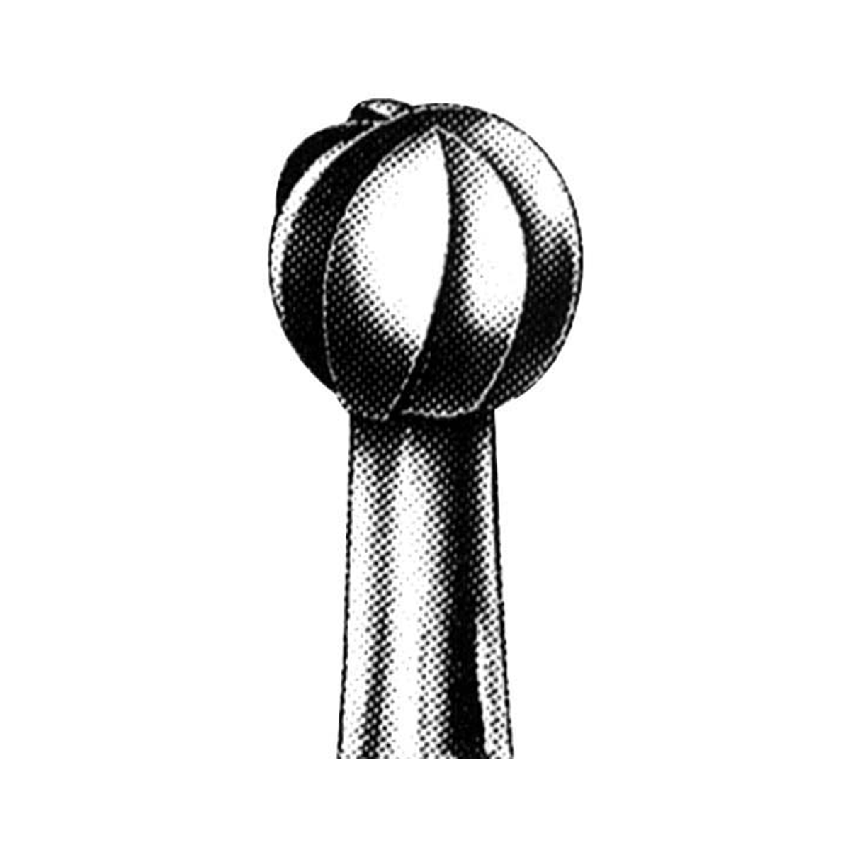 SSW 3 Tungsten Carbide Burs Round Shape ISO 001 #12(3) Friction Grip Made in UK - Silver x40