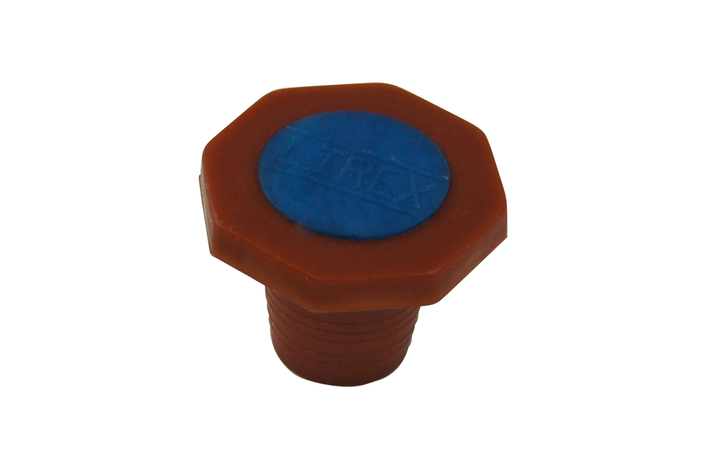 Polyethylene Recyclable Plastic Stopper Octagonal Cap 21 to 24mm - Brown x195