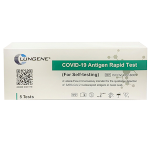 Clungene COVID-19 Rapid Antigen Test RAT Self-Testing 5 Tests/Box - White x35