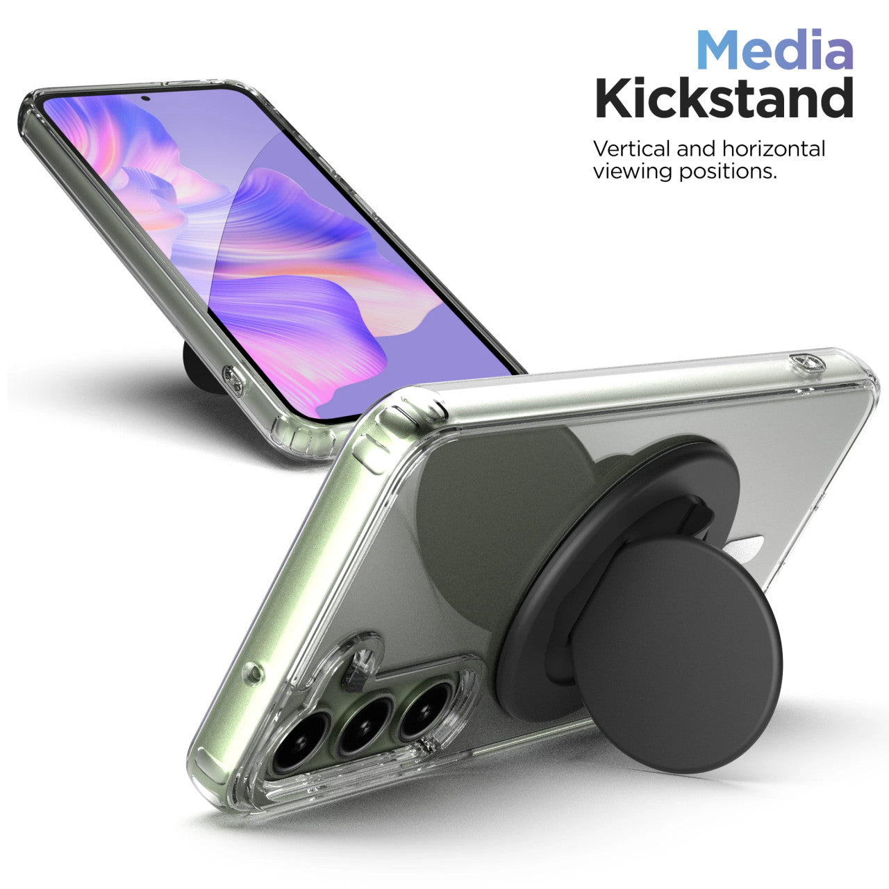 Encased Clear Magsafe Case Samsung Galaxy S23 with MagSafe Grip - Clear