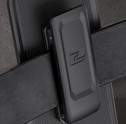 Encased Rebel Case Samsung Galaxy S23 Ultra with Belt Clip Holster - Black