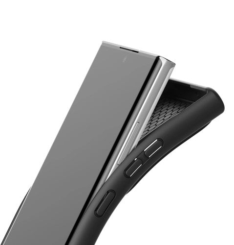 Encased Thin Armor Case Samsung Galaxy S23 Ultra with Belt Clip Holster - Black