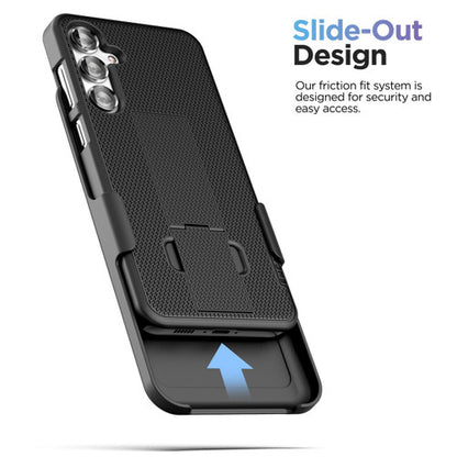Encased Duraclip Case Samsung Galaxy S24+ Plus with Belt Clip Holster - Black