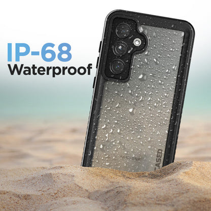 Encased Waterproof Case Samsung Galaxy S24 with Belt Clip Holster - Black