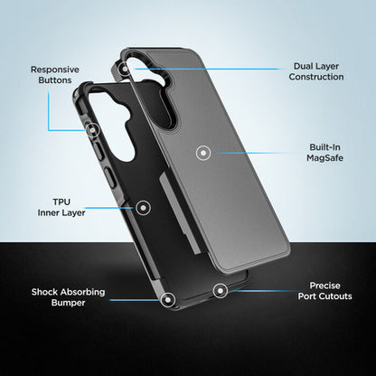 Encased Challenger Case Samsung Galaxy S25 - Black