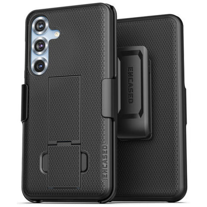 Encased Duraclip Case Samsung Galaxy S25 with Belt Clip Holster - Black