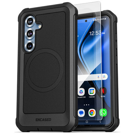 Encased Falcon Case Samsung Galaxy S25+ Plus - Black