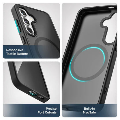 Encased Slimshield Case Samsung Galaxy S25 with Belt Clip Holster - Black