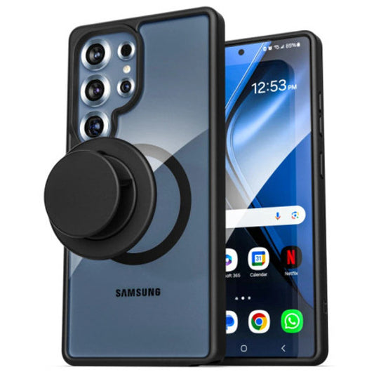 Encased Slimshield Case Samsung Galaxy S25 Ultra with Magnetic Grip - Black
