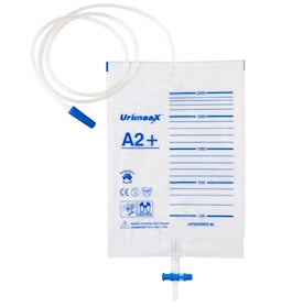 Aaxis Urine Drainage Bag A2+ 2000ml 120cm Tube with T Tap - White x220